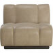 Blaise Sahara Sand Leather Swivel Lounge Chair, Swivel